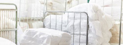 Commercial Laundry White Clean Pillows Min